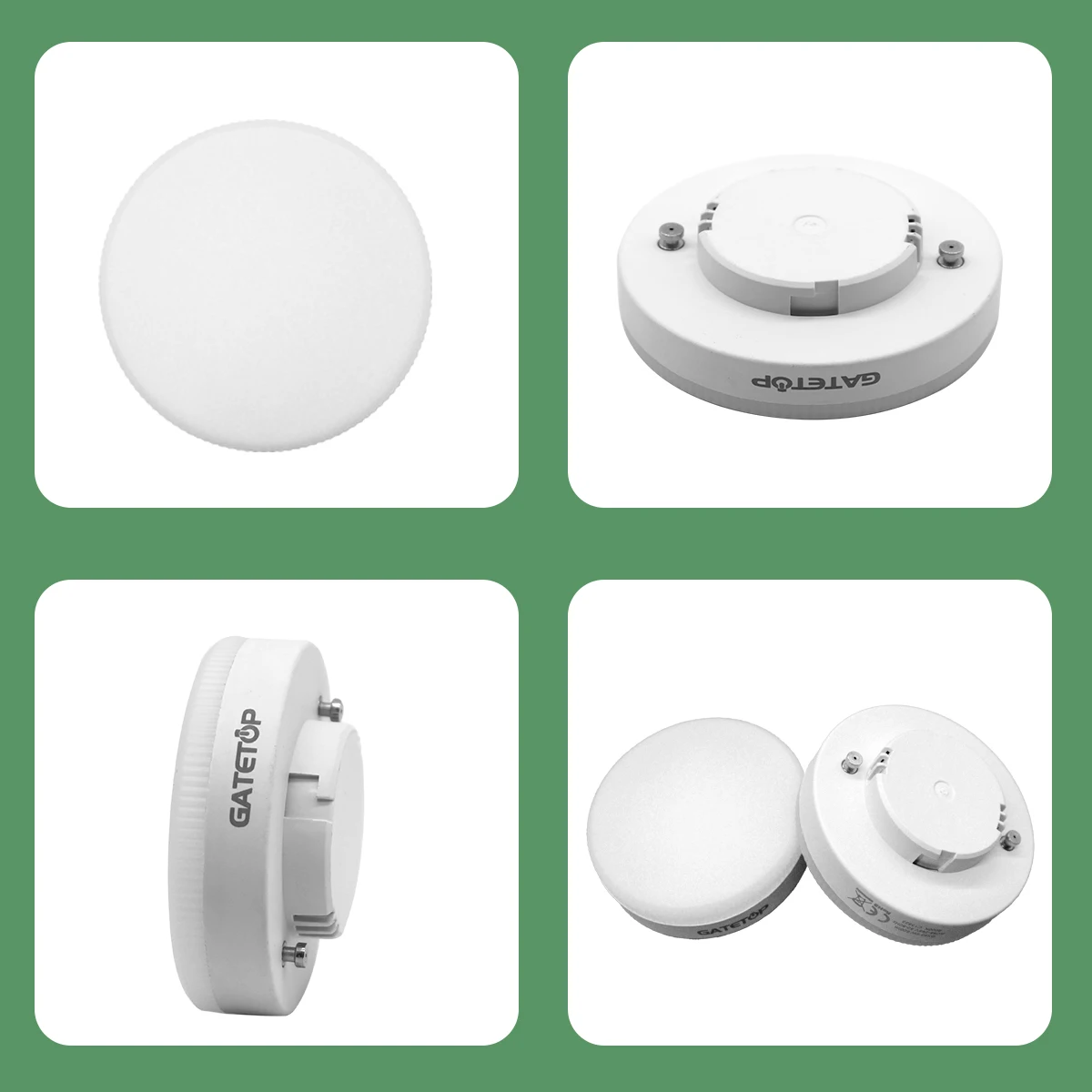 1-10 حزمة GX53 LED لمبة 5W 15W عاكس، 60W يعادل، القرص متجمد عفريت، RA80 الأبيض الدافئ 2700K، التحديثية تركيبات GX53