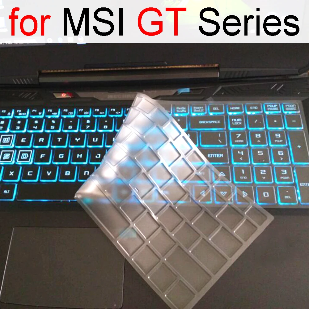 

Чехол с клавиатурой для MSI GT77 GT76 DT GT75 GT73VR GT83VR GT72 GT72S GT72VR GT70 GT63 GT62VR GT60, игровой ноутбук, силиконовый чехол