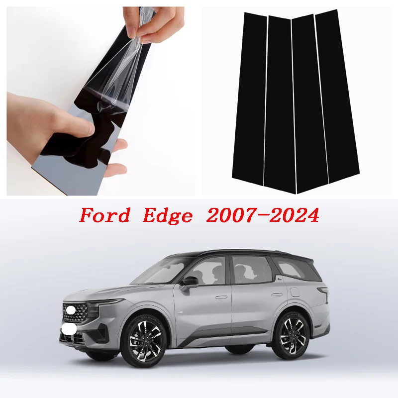 

Applicable to Ford Edge 2007-2024 window decoration black column sticker