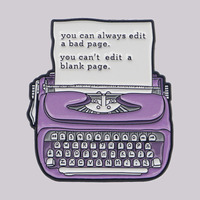 Printer Quotes Enamel Pin you can always edit Brooch Pines Lapel Pins Badge on Backpack Clothing Accessories Funny Jewelry Gifts