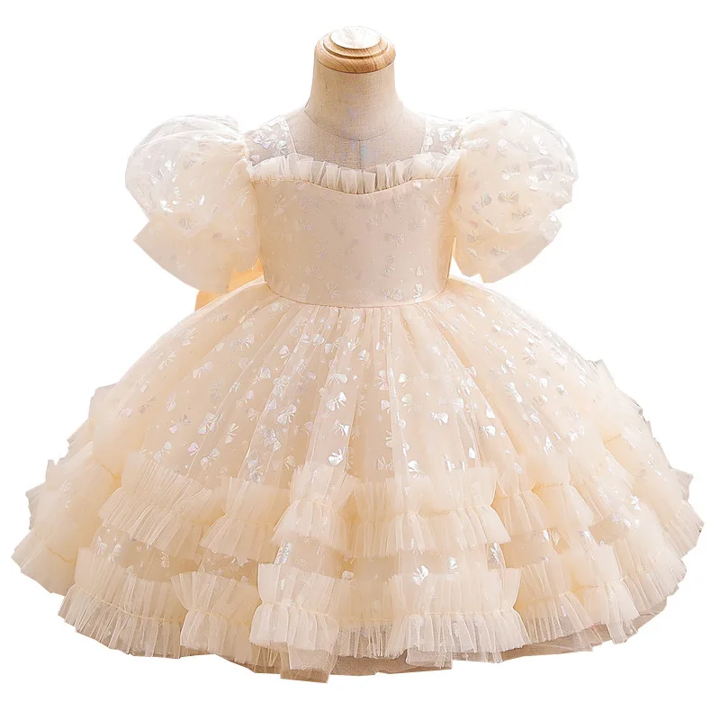 Robe de princesse chérie pour filles, tutu pour enfants, fête d'anniversaire, mariage, 1 an, nouveau