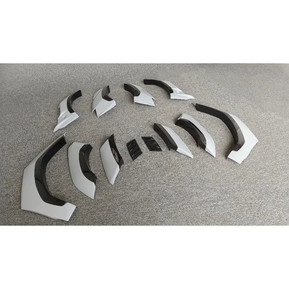 تعديل قوس عجلة السيارة 1016 نمط شبه جاف من ألياف الكربون قوس عجلة عريض مناسب لعام 2022-2023. أوروس إس