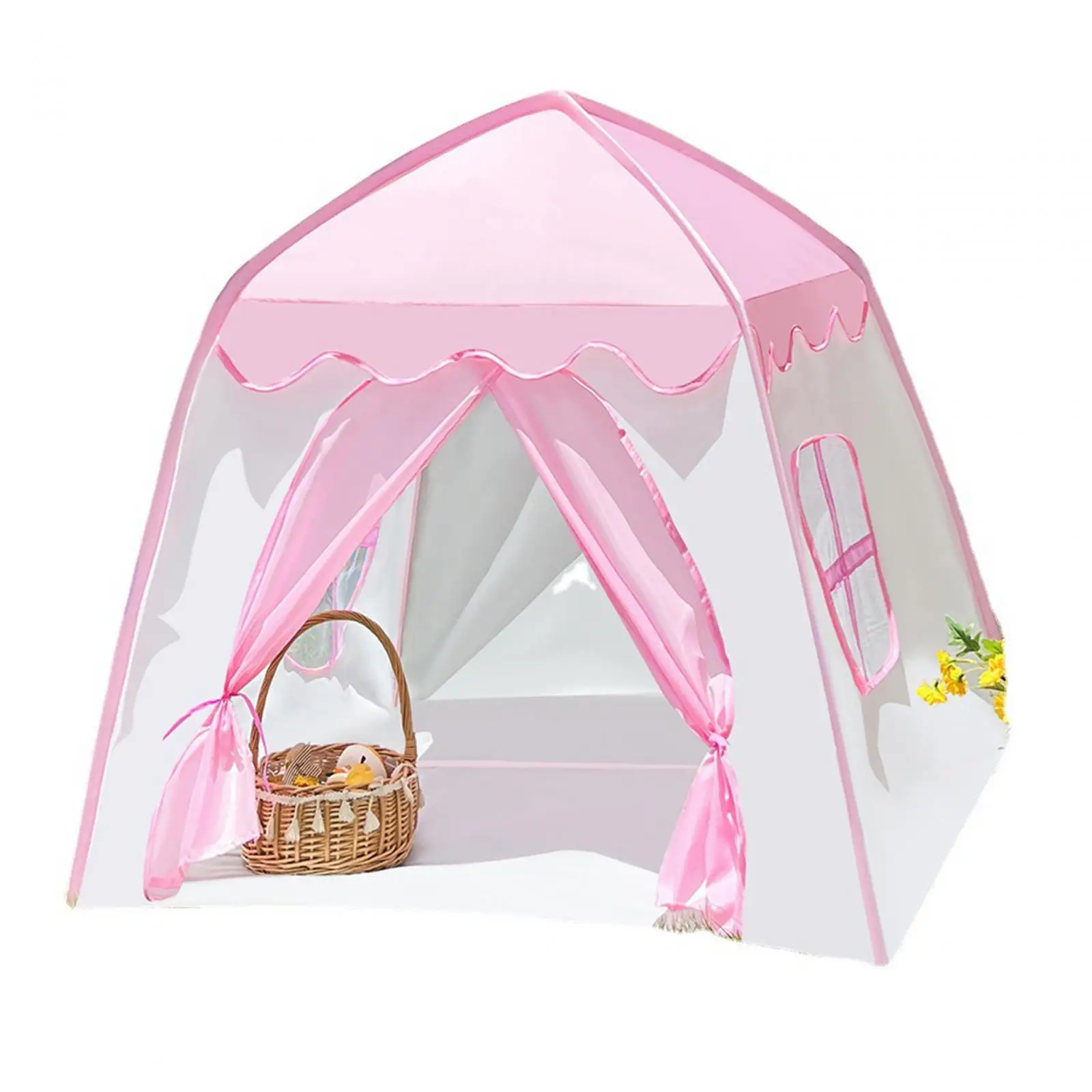 Kindertent Meisjes Kasteeltent Voor Peuters Speelhuistent Kleuterschool Indoor Outdoor Speelgoed Huis Prinses Tent Aged3 +