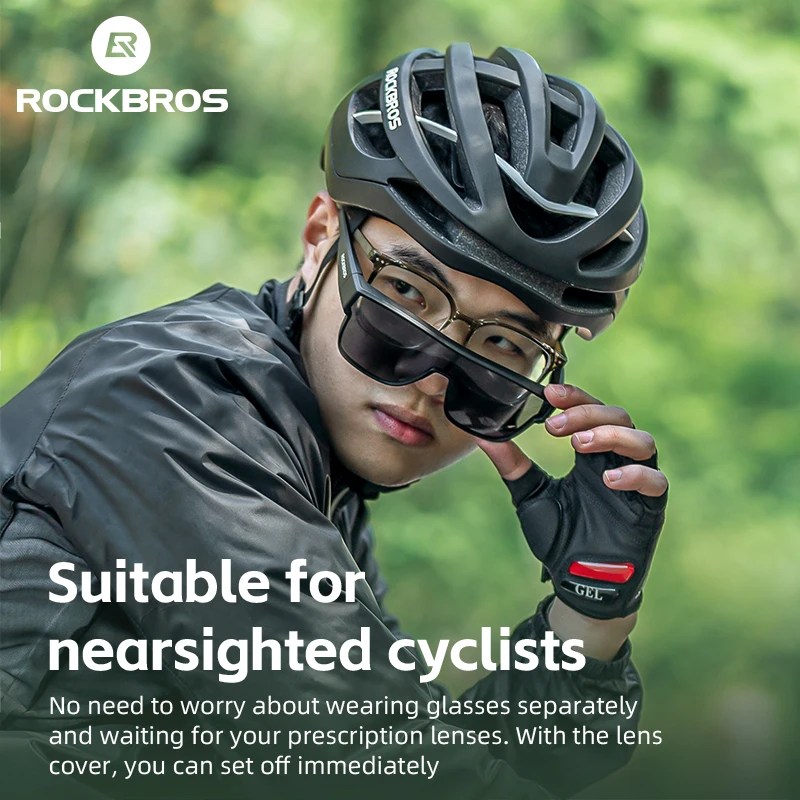 Gafas polarizadas para ciclismo ROCKBROS protección UV400 gafas para miopía de doble uso para hombres y mujeres deportes al aire libre pesca gafas