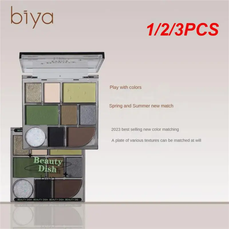 

1/2/3PCS Eye Shadow Palette Charming 9 Color Eye Makeup Cosmetic Eyeshadow Matte Fine Glitter Sequins