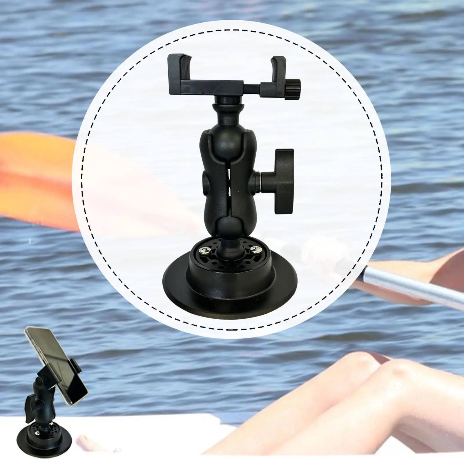 

Kayak Phone Holder for 4-7 inch Smartphone Supplies Secure Firm Anti Slip Base