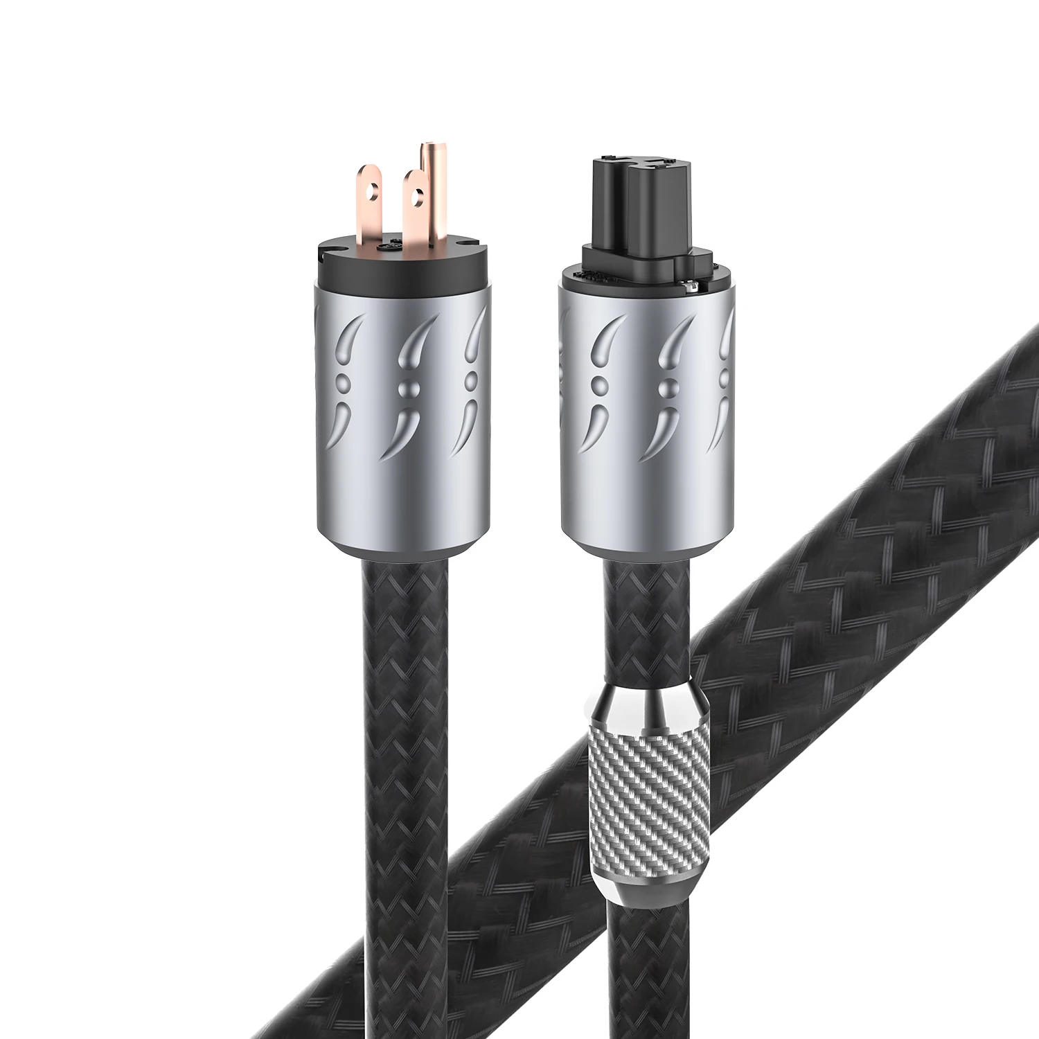 

Viborg Hi End VP-1501 OFC Multplex Red Copper Power Powerflux Cable Pure Copper US Power Plug US AC Power Cord