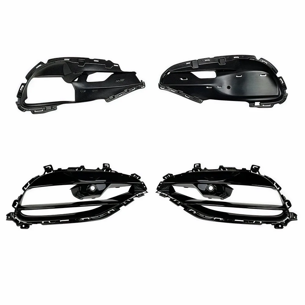 Front Spoiler Splitters Canards Trim Grills Frame FogLamp Cover For Mercedes Benz A Class W176 A200 A250 A45 AMG Air Vent Trim view 4