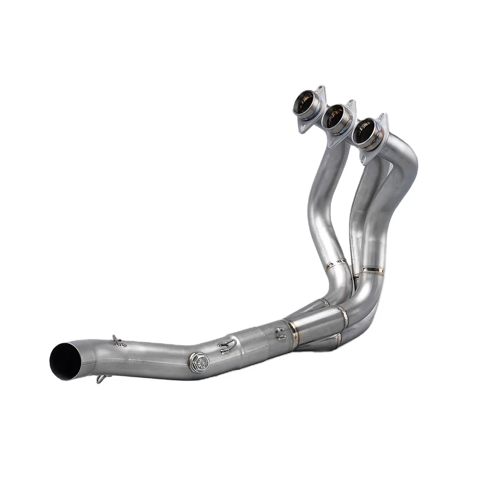 

STLF Yama MT09 FZ09 XSR900 FJ09 Slip Motorcycle Exhaust Escape Titanium Alloy 51MM Muffler Front Link Pipe New for 2014-2023 Yea