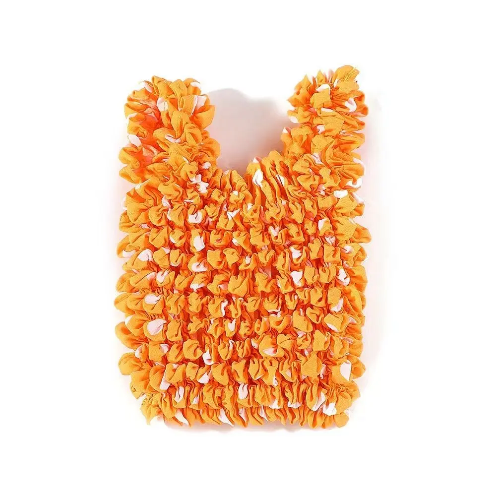 Reusable Bubble Foldable Stretch Bag Large Capacity Multi Purpose Pleated Flexible Handbag Handheld Chiffon