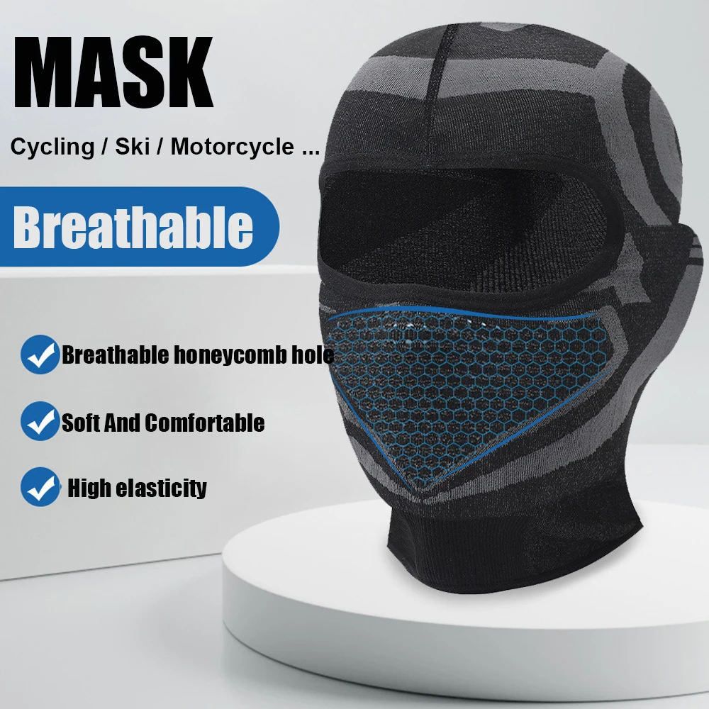 Elastic Breathable Cycling Mask Balaclava Hat Bicycle Motorcycle Helmet Inner Cap Men\'s Women Ski Mask