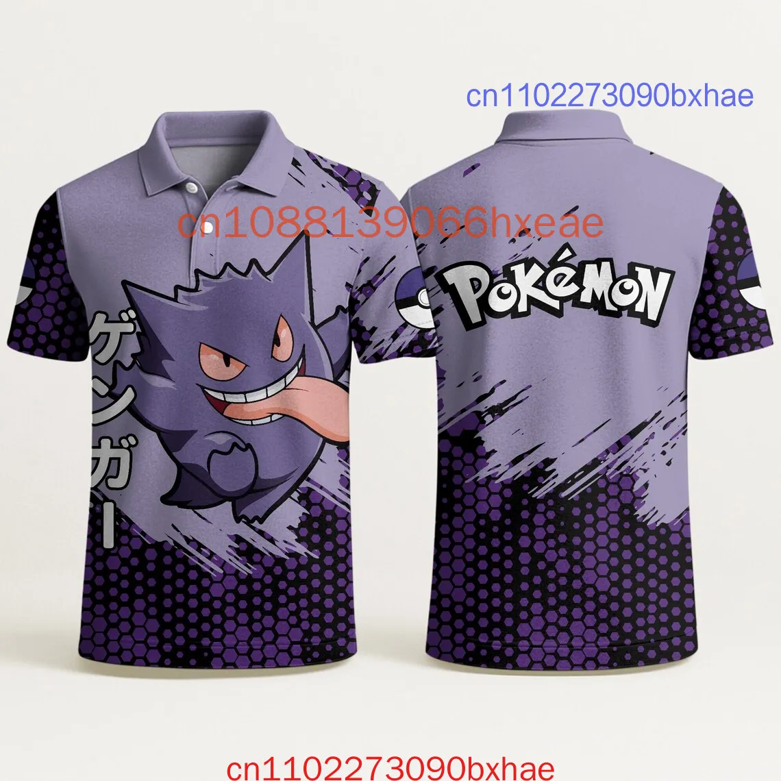 2026-nova-camisa-polo-gengar-impressao-3d-pokemon-engracado-verao-praia-camisa-vintage-tropical-aloha-polo