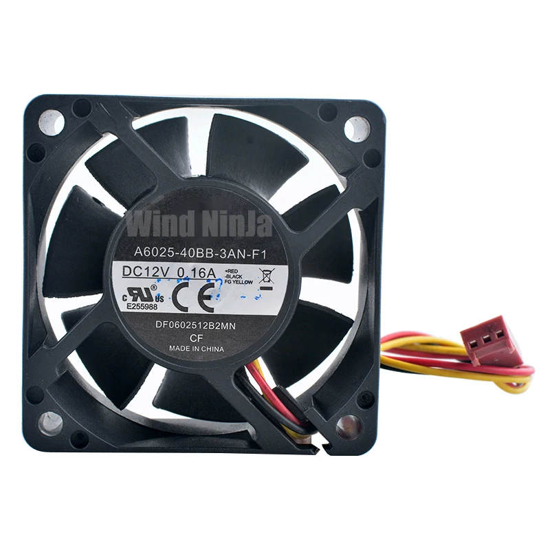 DF0602512B2MN 6cm 60mm fan 60x60x25mm DC12V 0.16A 3pin Quiet cooling fan for chassis CPU power supply