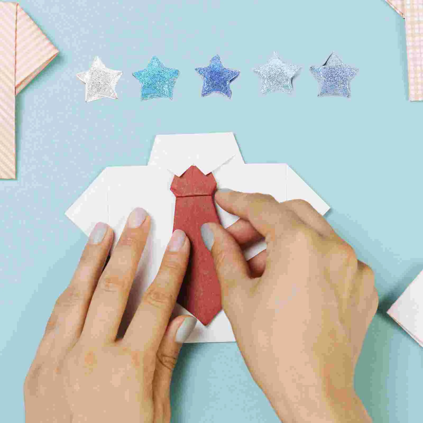 200 Stück Origami-Papier, Lucky Star-Material, exquisiter Farbverlauf, DIY-Zubehör, Basteln, golden, faltbar, für Kinder und Kinder