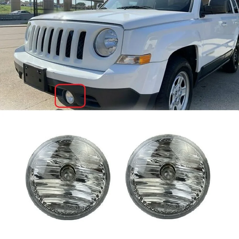 

Front Bumper Fog Light Foglight for Jeep Patriot Freelander Wrangler 2007 2008 2009 2010 2011 2012 2013 2014 2015 2016 2017