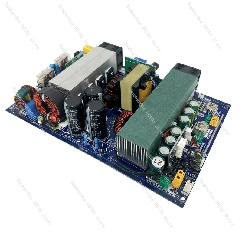 1500W Bidirectional Inverter, 12V/24V/48V to 220V Power Converter, Integrated UPS Module for Charging