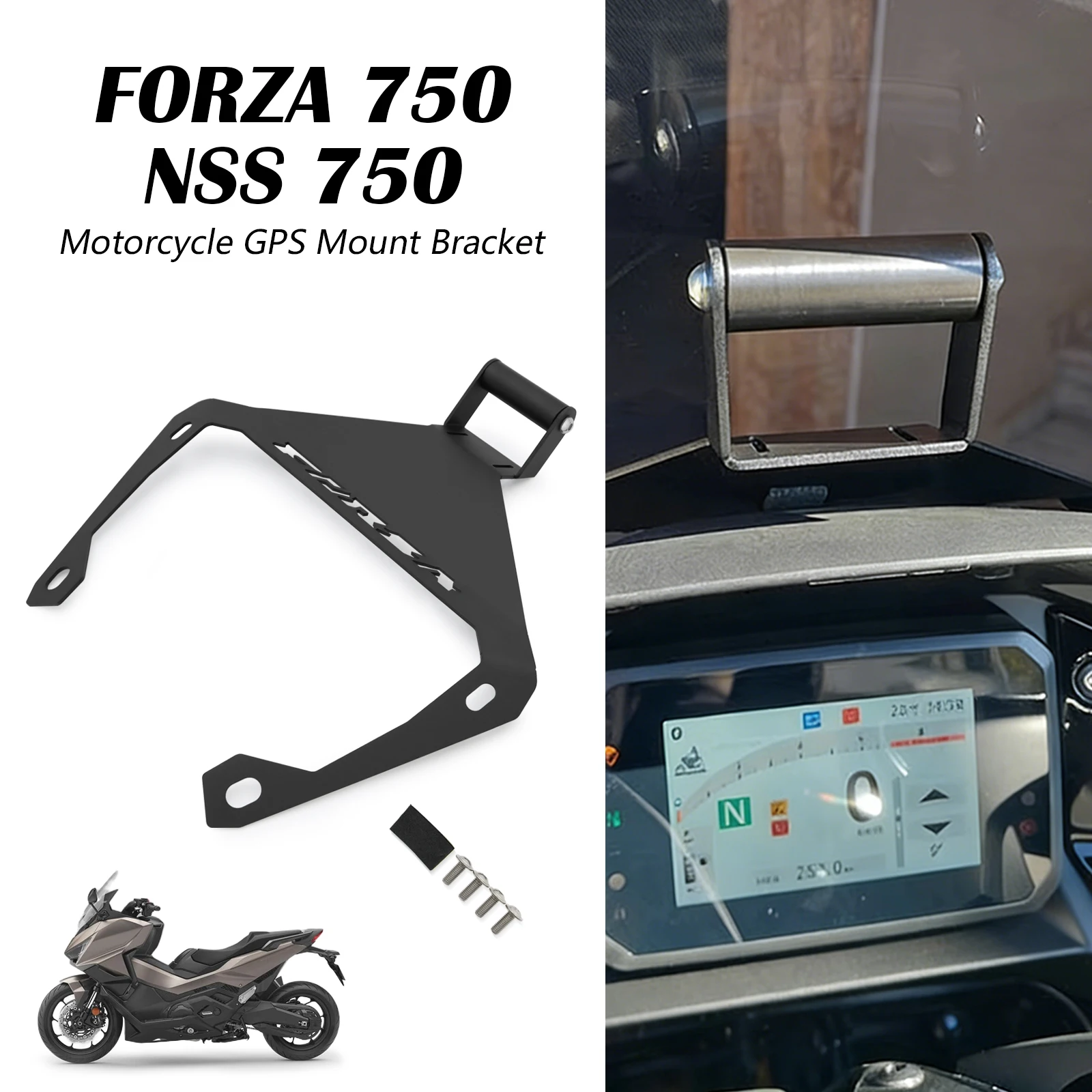 

Для Honda FORZA 750 NSS 750 2025 FORZA 750 NSS 750 мотоциклетный держатель для мобильного телефона подставка поддержка GPS-навигации кронштейн крепление