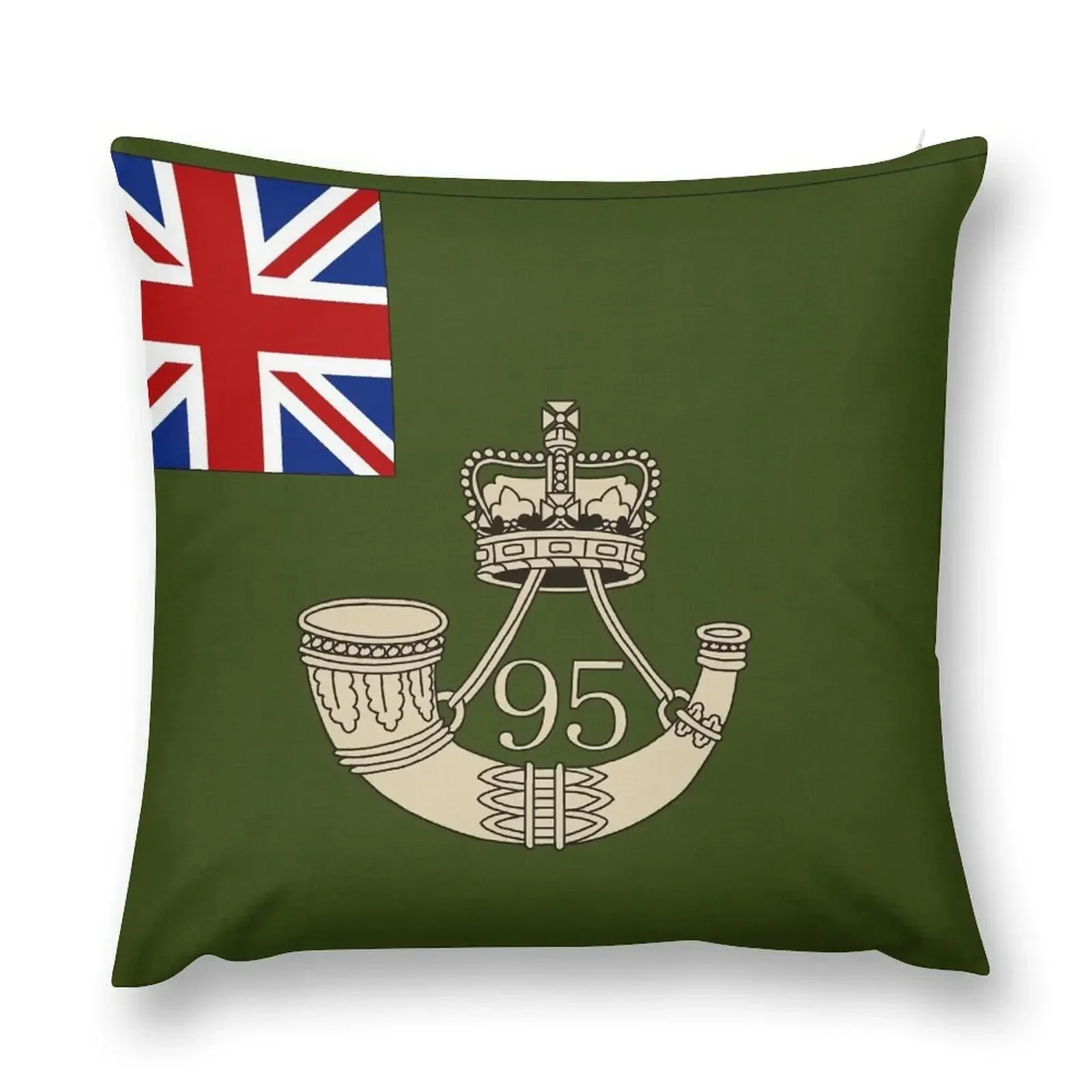 Napoleonic British flag of the 95th Rifles Throw Pillow Sofa Pillow Cover Sofa Cushions pillow