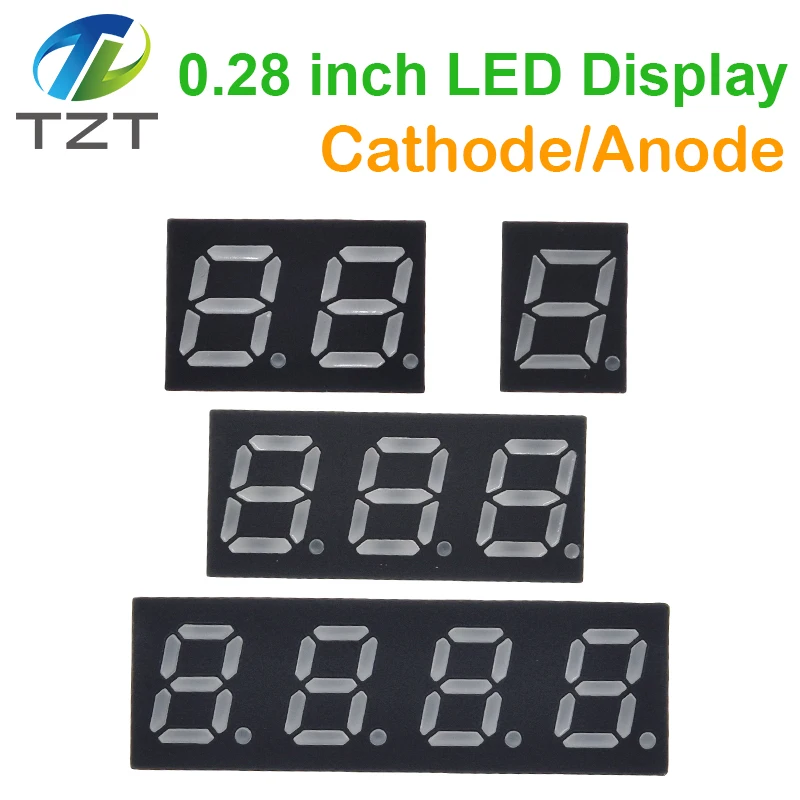 0.28 Inch Digital Tube LED Display 1Bit 2Bit 3Bit 4Bit Display Common Anode / Cathode 0.28