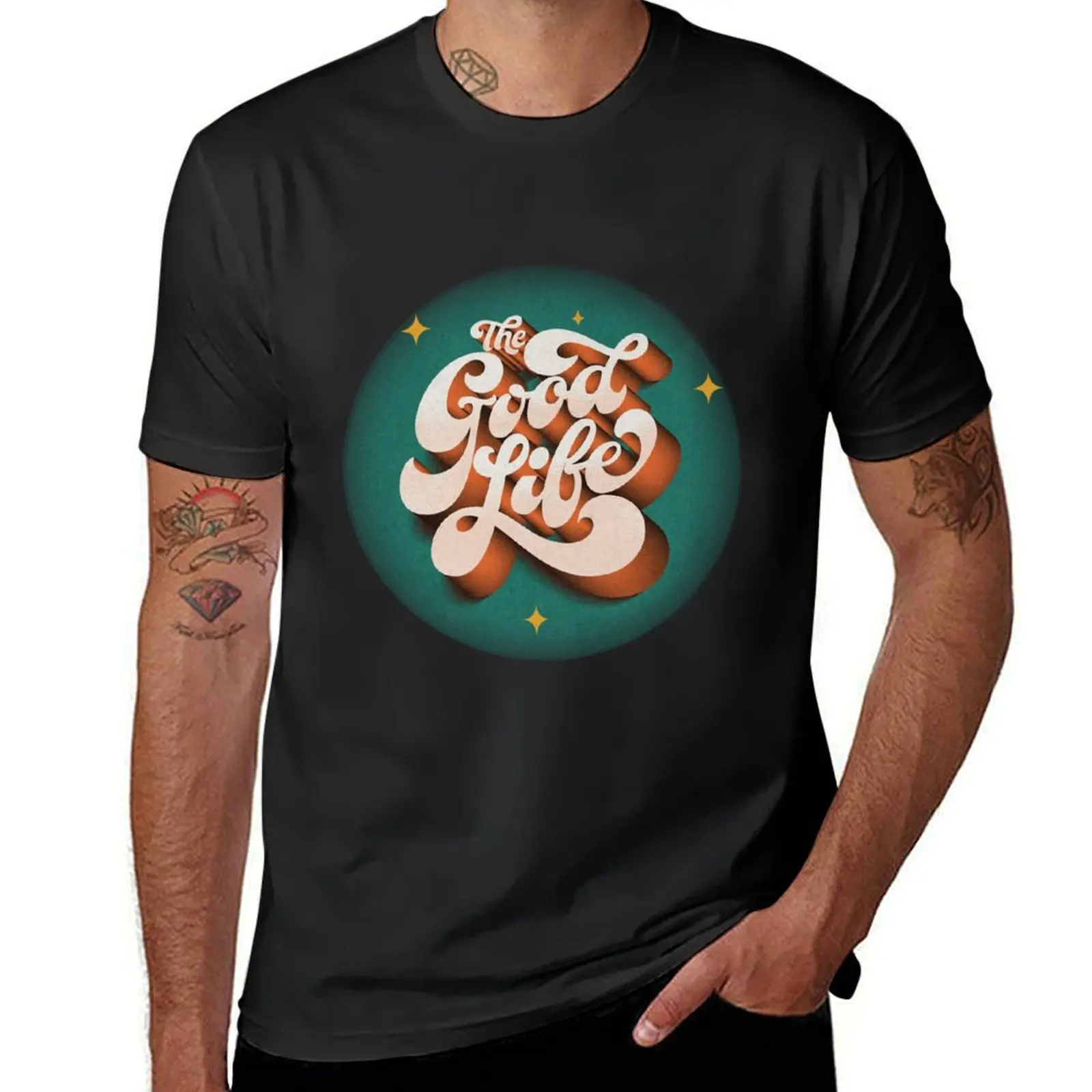 

THE GOOD LIFE T-Shirt blacks blanks anime new edition Men's clothing