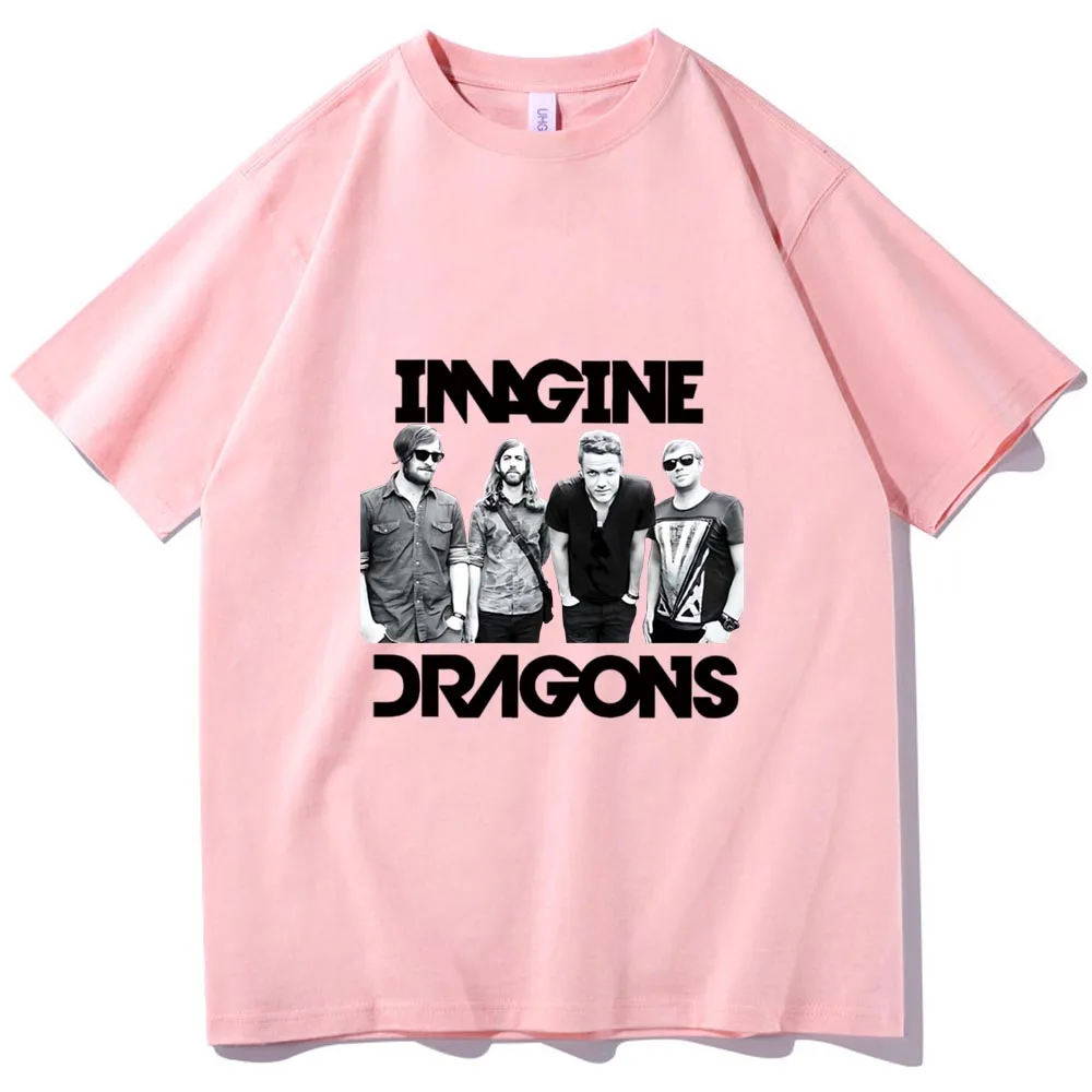 Imagine Dragons Loom World Tour 2024 O-neck T-shirt Music Fans Gift Regular Oversized Unisex Casual Summer Printing image 4