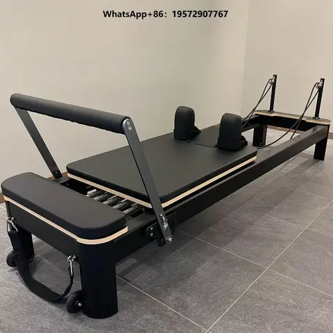 Machine de Pilates Reformer portable en aluminium pour usage professionnel en studio
