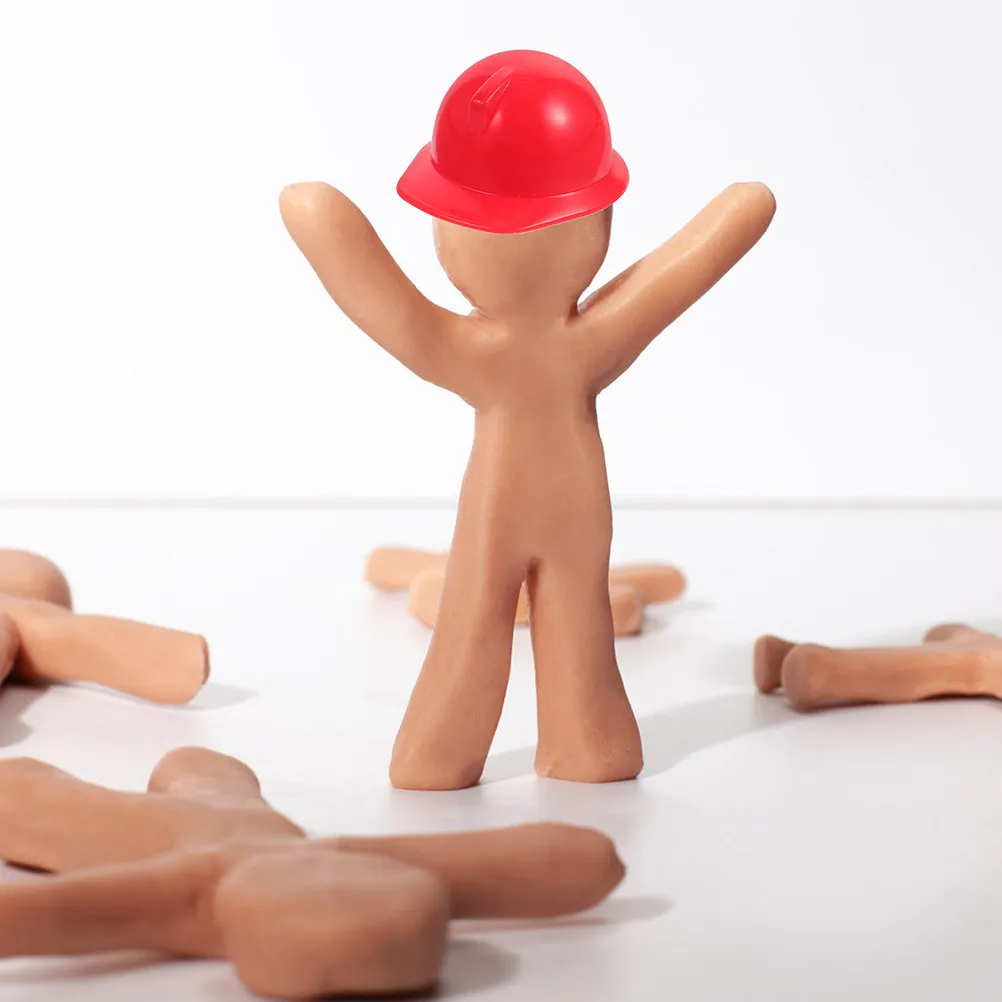 

20 шт. пластиковых мини-касок для костюмированных игр, гладкая поверхность, приятная на ощупь, реалистичные, безопасные