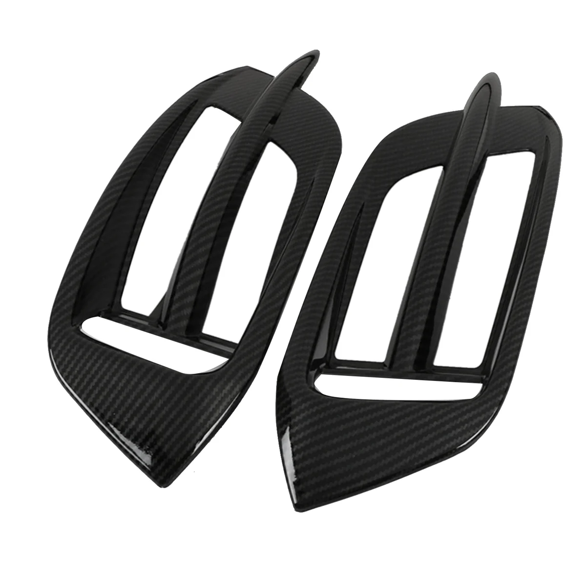 

1Pair Car Rear Bumper Fog Light Lamp Cover Trim for 10Th 2016-2019 ABS Carbon Fiber Fog Lamp