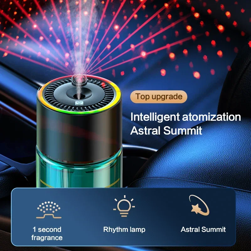 

Car air freshener, starry sky, top light, rechargeable, Car perfume, essential oil fragrance diffuser, deodorization aroma diffu