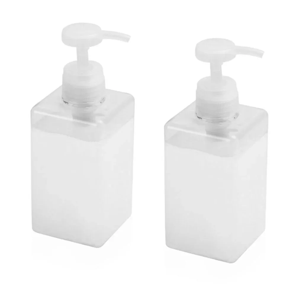 2PCS Soap Dispenser 450ml Refillable Clear Pump Bottles  Soap Dispensers 2020 New Arrival For Home Diy Tools