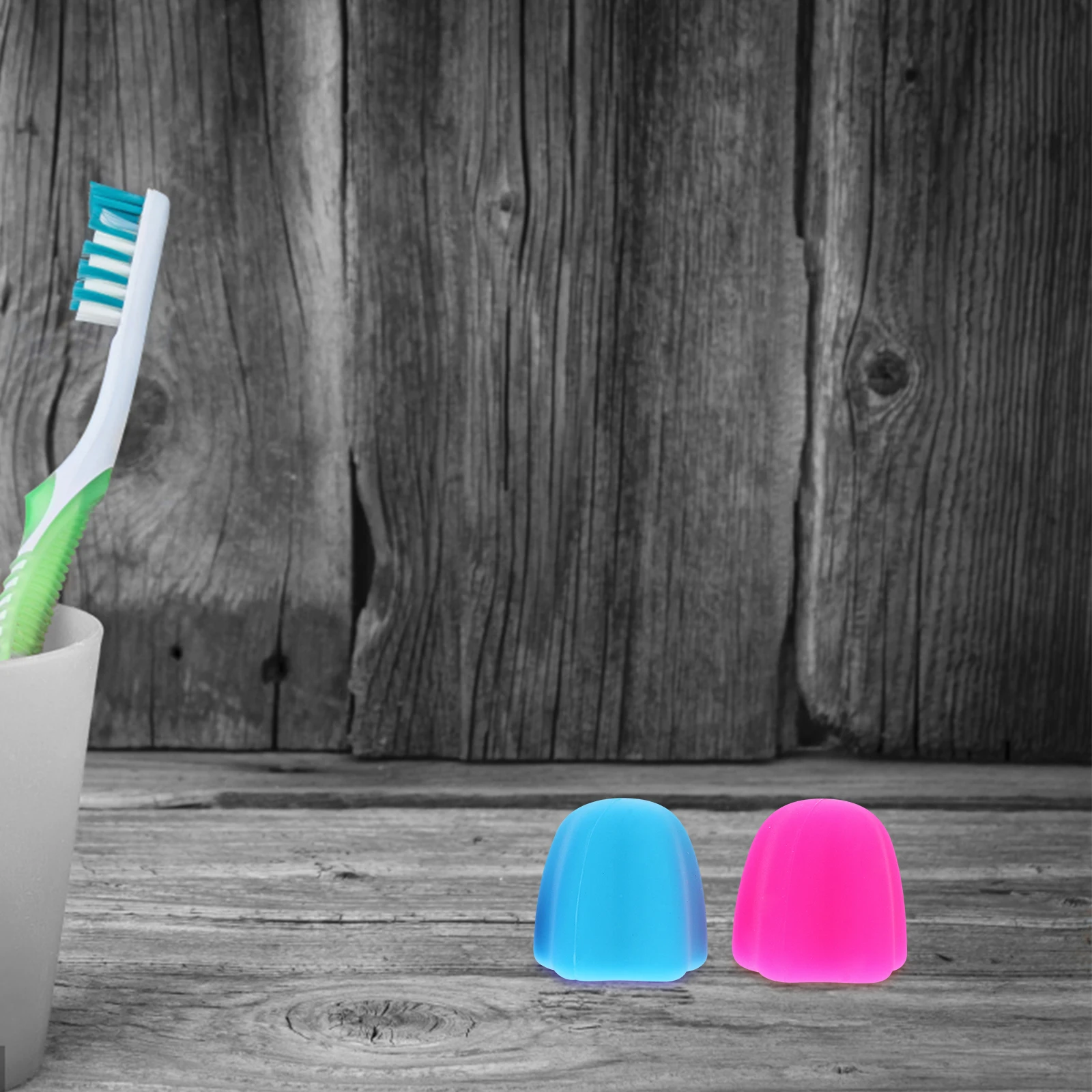 

4 шт. колпачки для зубной пасты, силиконовые защитные чехлы, портативные защитные приспособления для ухода за полостью рта, прочный аксессуар для ванной комнаты