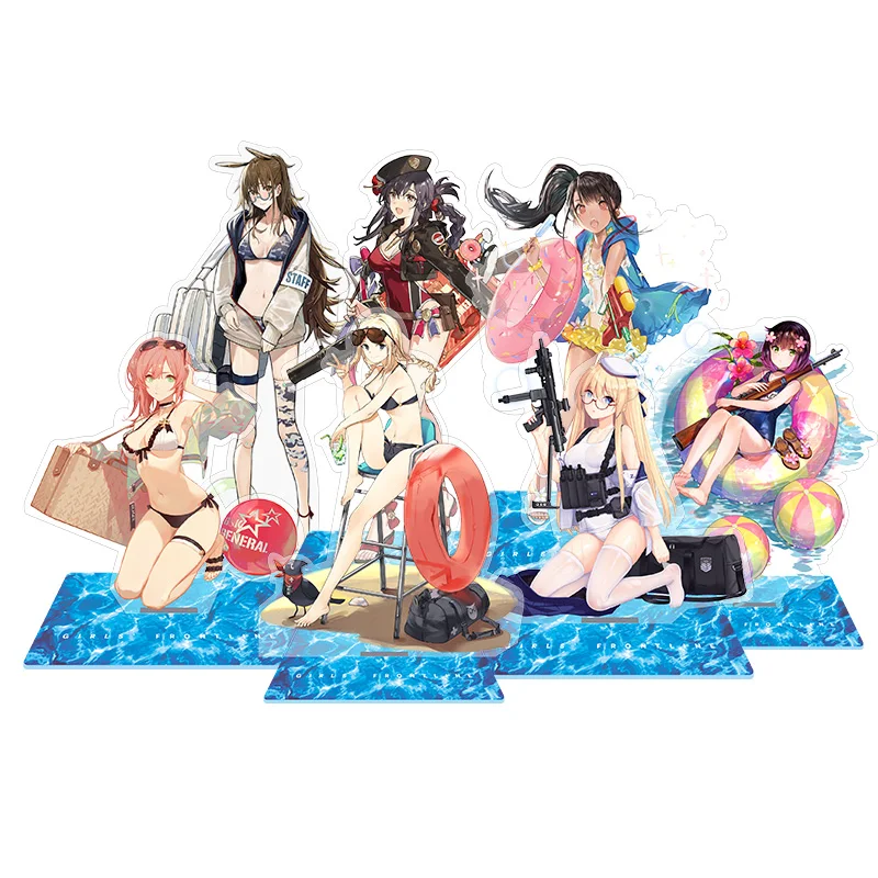 Game Official Girls Frontline Summer Wave Swimsuit Acrylic stand Pendant pendant Desktop decoration cosplay gifts