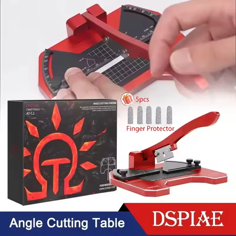 DSPIAE AT-CJ Angle Cutting Station for Gundam Military Model Building Tools Aluminium Alloy Base with Carbon Steel Blade
