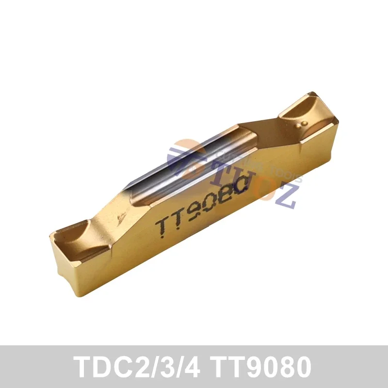 

100% Original TDC2 TDC3 TDC4 TT9080 Carbide Grooving Inserts TDC 2 3 4 MM Slotted Blade Lathe Cutter Tool