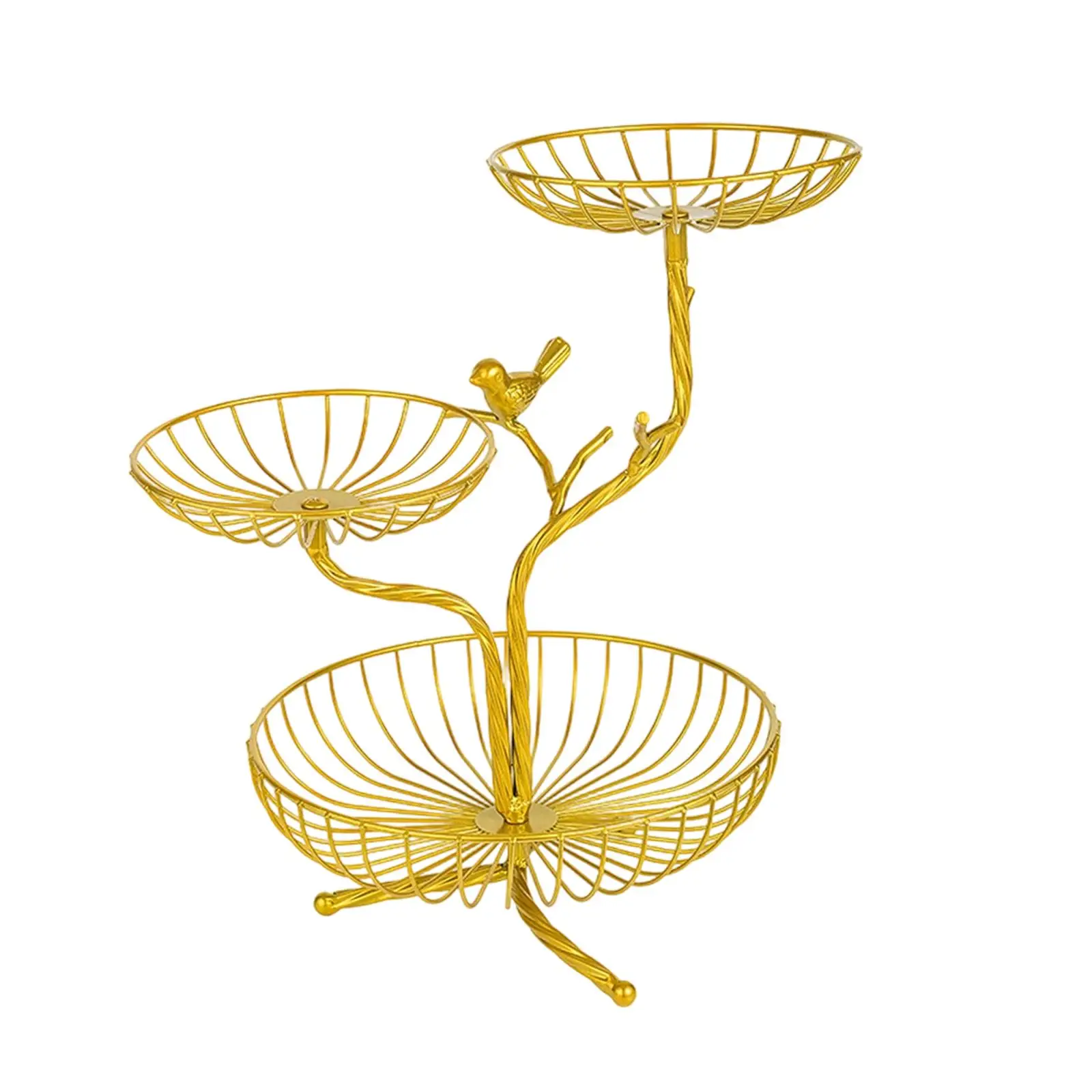 

3-х уровневая корзина с фруктами, держатель сервировочного подноса, съемная сервировочная чаша со столешницей