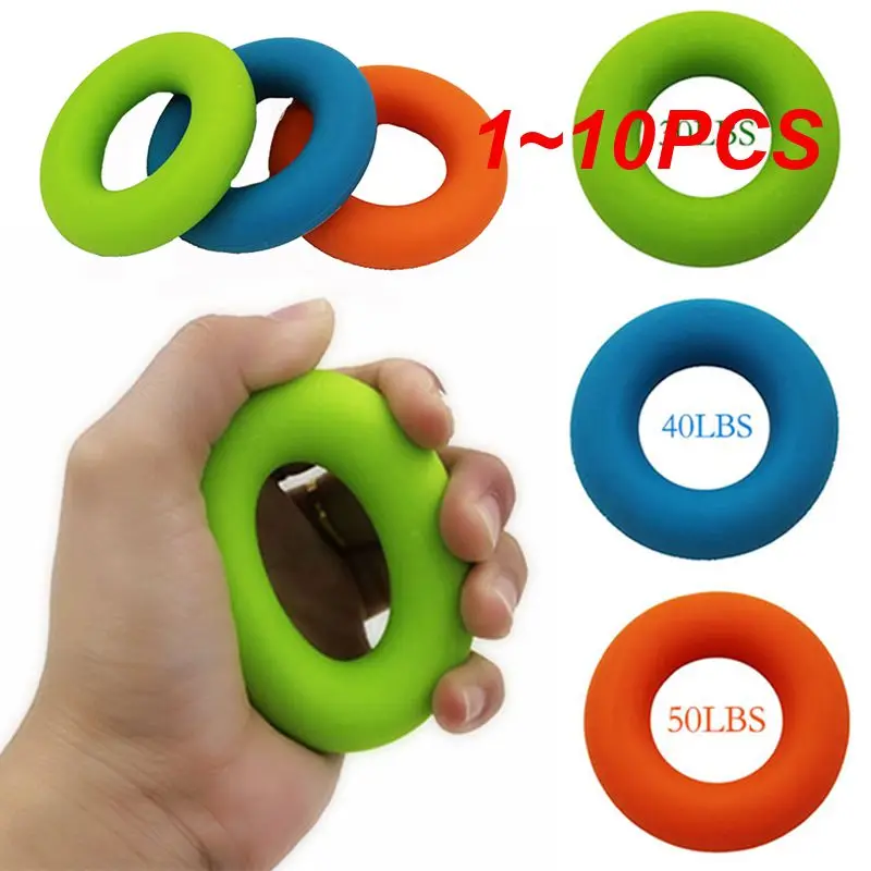 

1~10PCS Hand Trainer Carpal Expander Grip Finger Strength Power Gripper Gripping Ring Stress Relief Gym Home Exercise Fitness