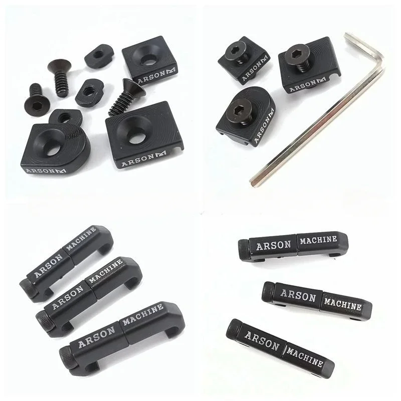 3PCS Arson Machine Cable Management MLOK Wire Guide System For M300 M600 PEQ DBAL Flashlight Switch Cable Clip