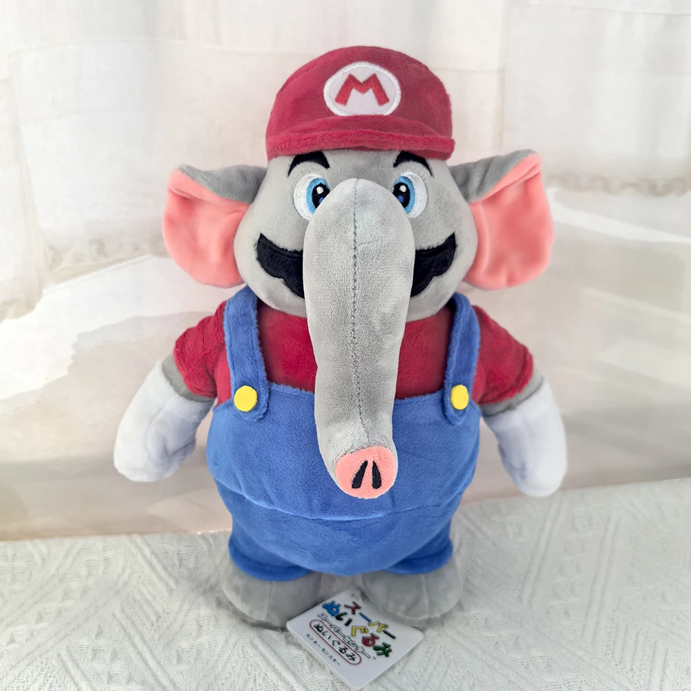 3X Super Mario Bros. Wonder Elephant Fruit , Mario and Luigi 11 inch Plush Toy , Switch Game Stuffed Animal 3D World Teddy Doll