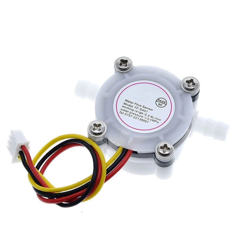 

1~50Pcs YF-S401 Water Flow Sensor Coffee Machine Flowmeter Connected To 6mm Hose Water Purifier Hall Sensor