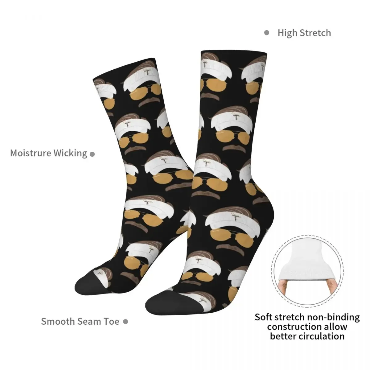 Be Curious, Not Judgemental Socks Harajuku Sweat Absorbing Stockings All Season Long Socks Accessories for Unisex Gifts