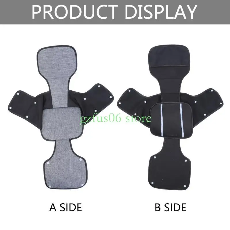 

D5QF Baby Pram Cushion Safety Chair Inner Protections Mat Soft and Comfortable Strollers Cushion Cart Supportive Pad