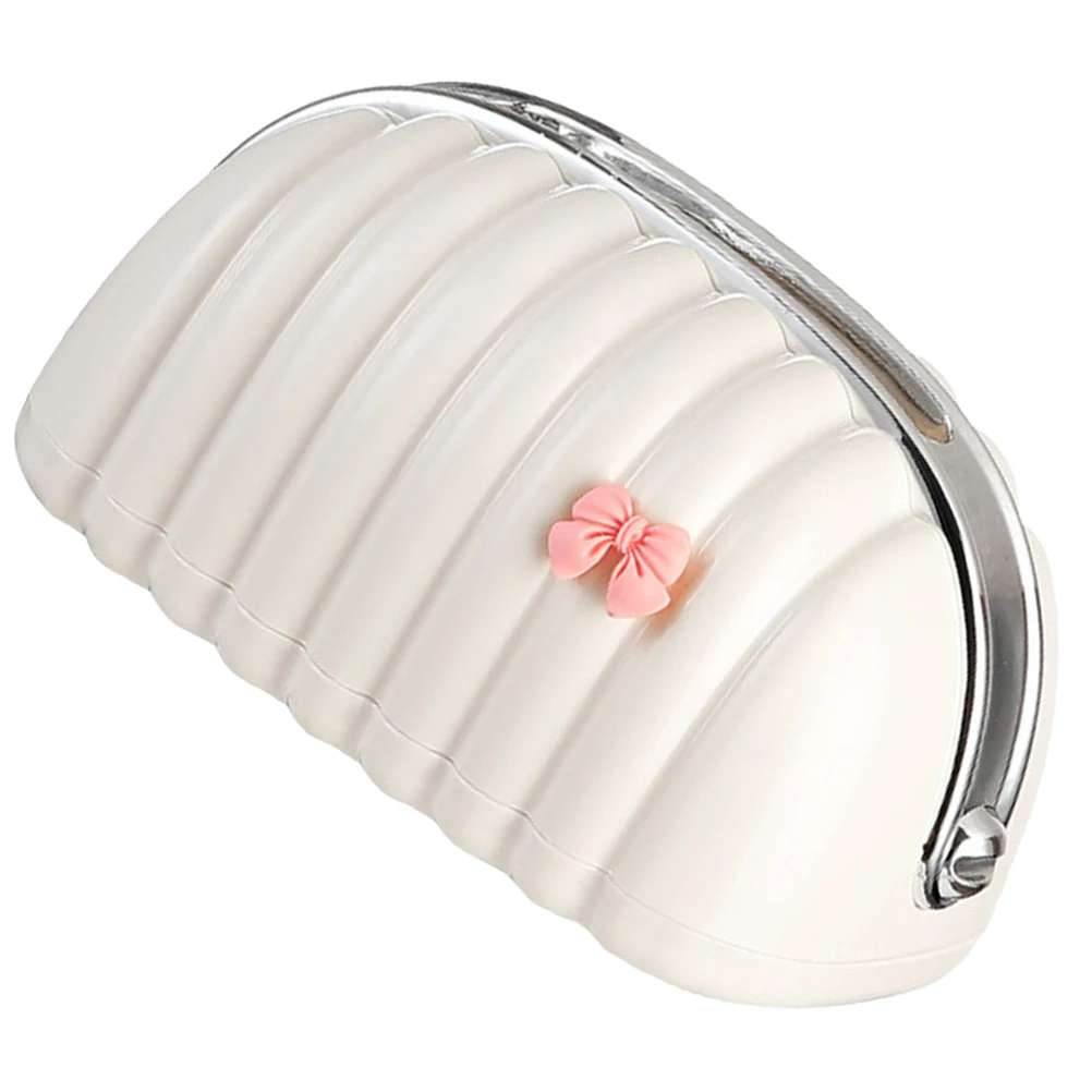 

Cream White Tissue Box Holder Shell Shape Napkin Dispenser Bow Design Storage Bathroom Bedroom Car Practical Container