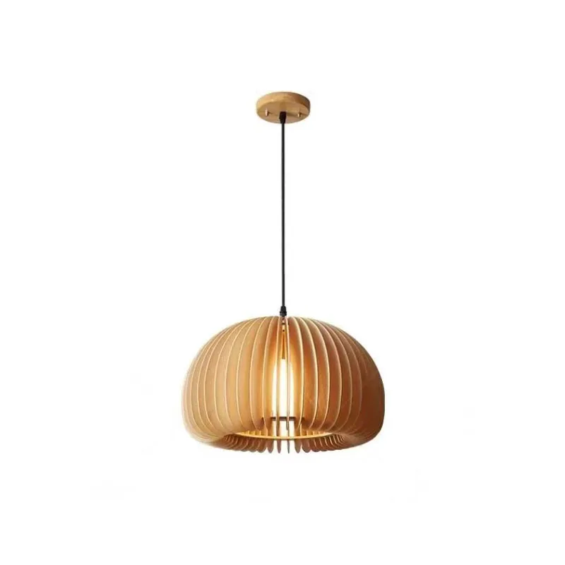 PumpkinChandelier Retro Creative Wood Art Restaurant camera da letto studio piccolo lampadario personalizzato Internet Celebrity Pumpkin Lamp