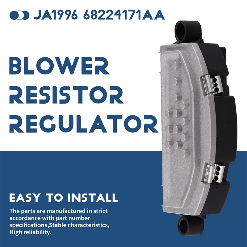 

Blower Resistor Regulator JA1996 68224171AA–Fits For Cadillac Dodge Chrysler Challenger Charger Durango Jeep Grand Cherokee
