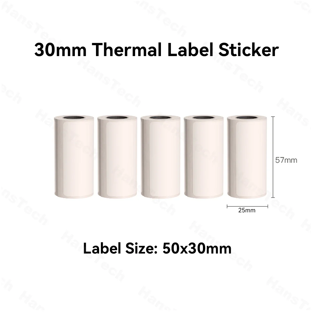 15mm 30mm Color Sticker Label White Thermal Label 57mm BPA Free for Peripage A6 Cute Cat C9 Paperang P1 Phomemo T02 Junk Jingle