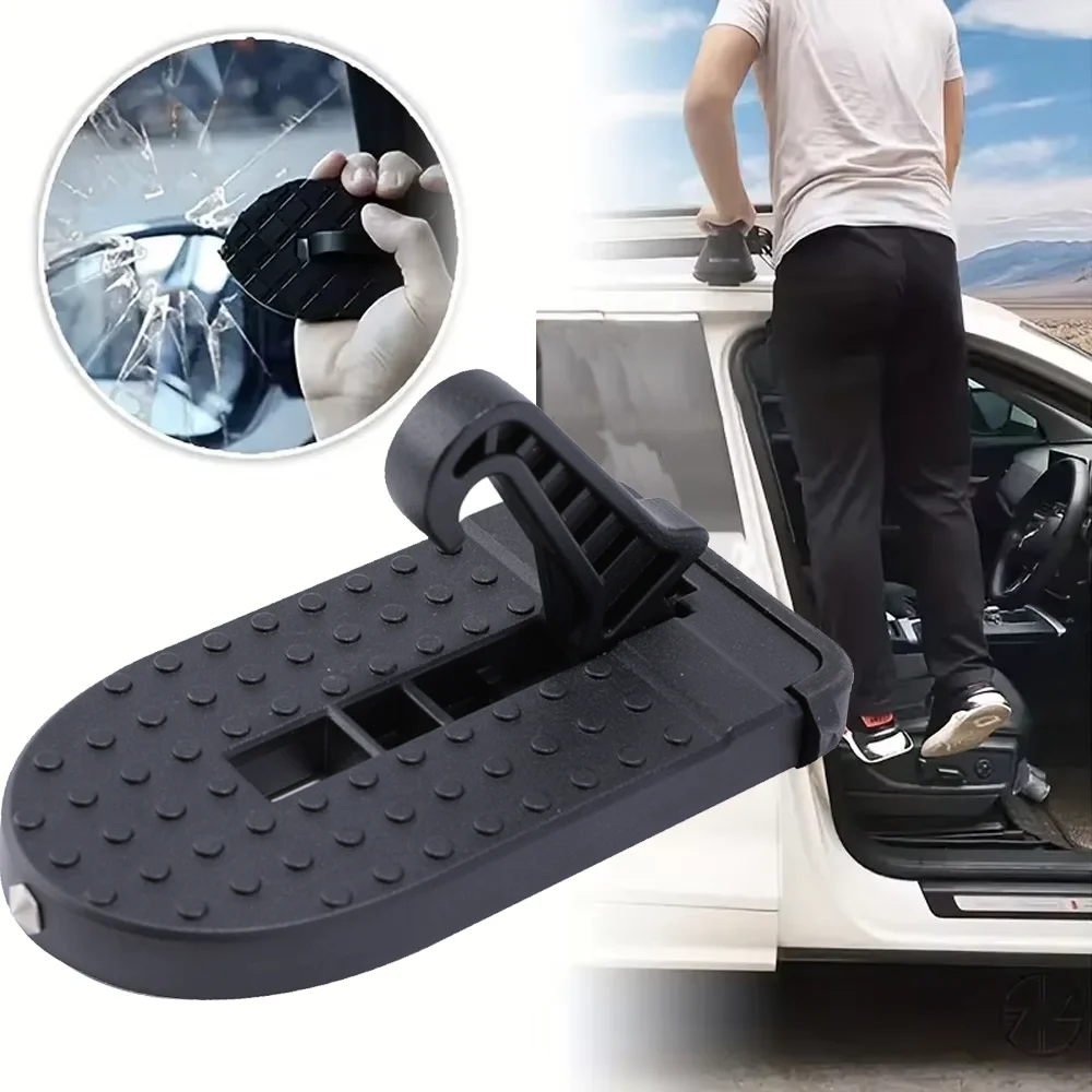 

Auto Gear Door Step Easy Access to Roof Supports Foldable Car Rack Step Glass Breaker Universal Latch Hook Pedal Safety Hammer