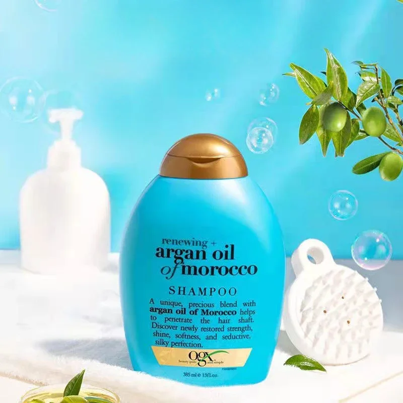 385ml OGX Collagen and Argan Oil Shampoo Silicone-free Moroccan Anti-frizz Nourishing Oil Control Fluffy Shampoo Keratin