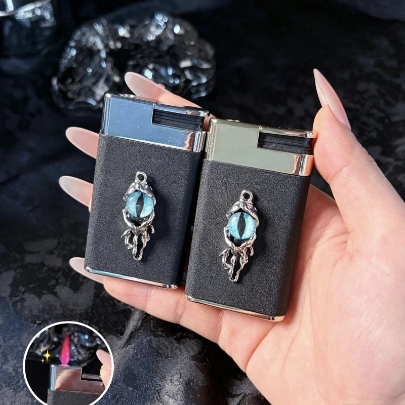 New Original Handmade Inflatable Lighter Metal Windproof Jet Flame Portable Lighter Personalized Gift for Men and Women