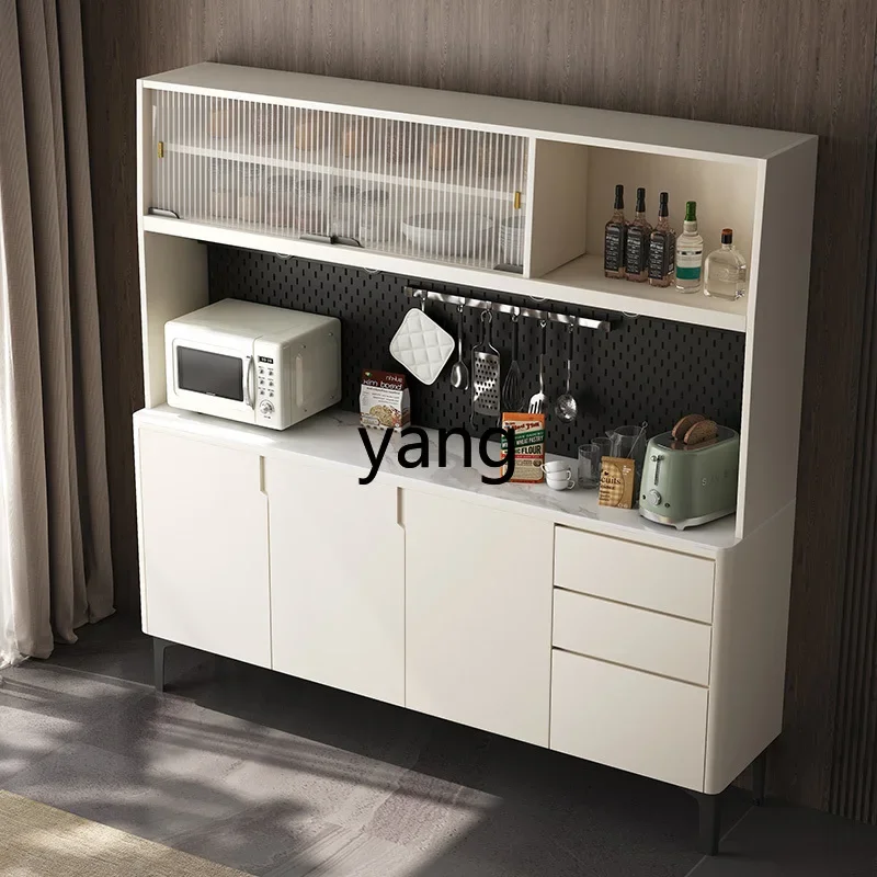 

LH rock slab dining side against the wall integrated cabinet simple household living room locker
