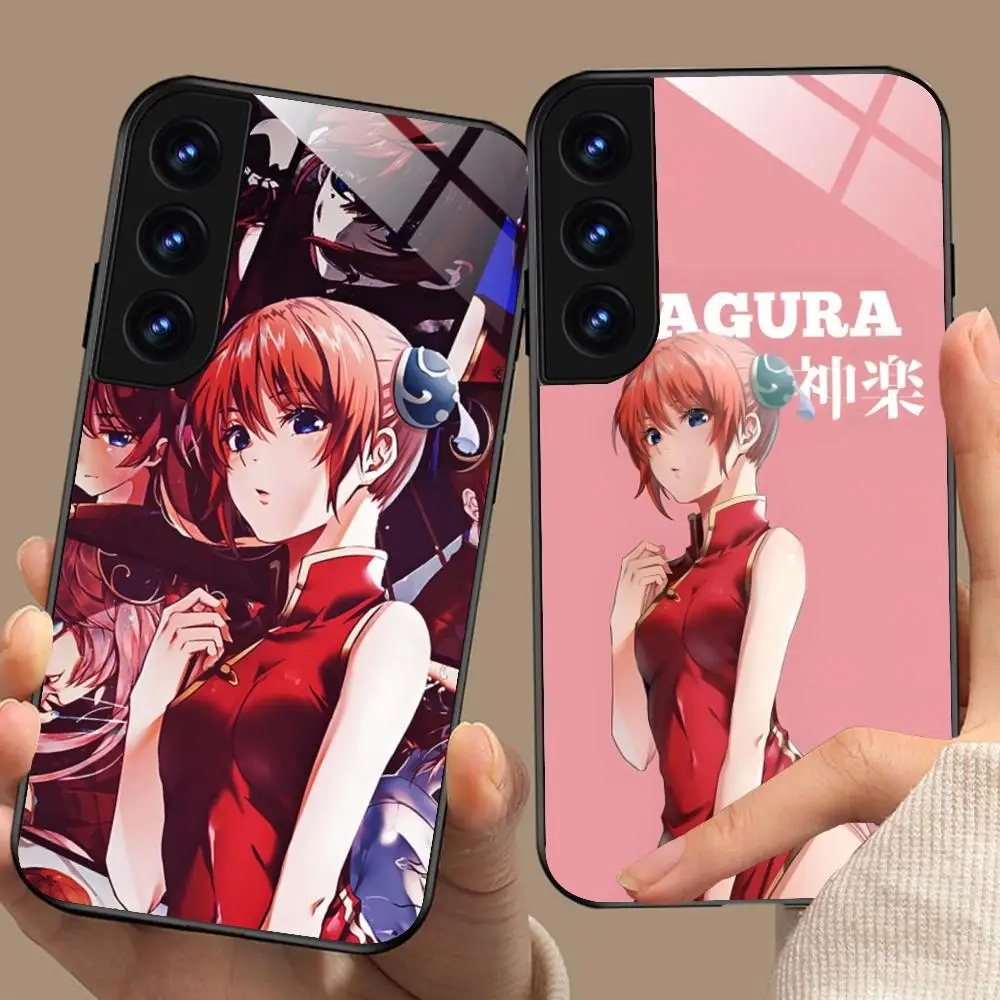 Gintama Kagura Phone Case for Samsung Galaxy A56 55 54 53 52 51 36 35 34 23 16 15 5G Glass Protective Cover